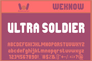 One Man Army font, a Sans Serif Font by weknow (Thumbnail 3 of 8)