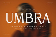 Umbra – Modern Serif Font, a Serif Font by Almeera Std (Thumbnail 1 of 10)