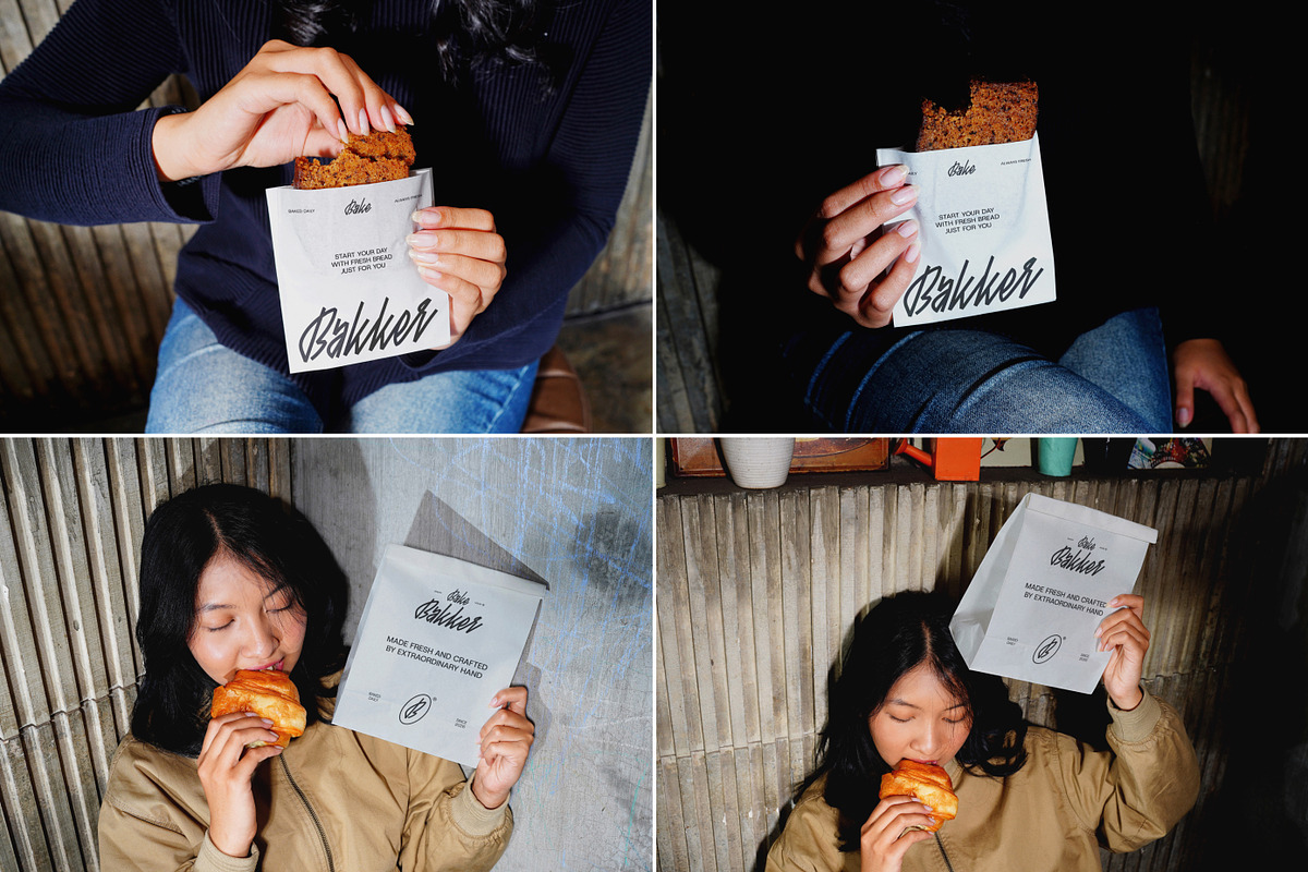 Bakery Shop Packaging Mockup, a Packaging Mockup by Vitora Mockup (Photo 5 of 9)
