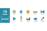 Audio Two Color Icon Set, an Object Graphic by Aimagenarium@gmail.com (Thumbnail 3 of 3)