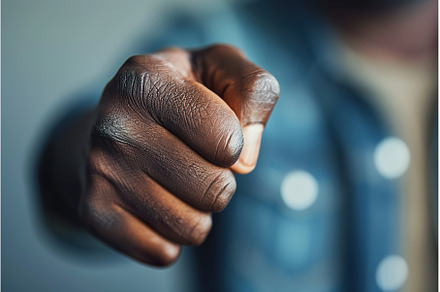 Close up of clenched fist for, a Background Photo by Lermont51