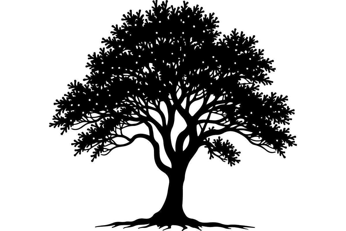 Silhouette Tree Vector Clipart Pack, an Object Graphic by jahid234 (Photo 5 of 10)