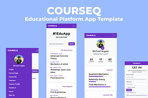 CourseQ - Education App Template