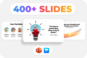 400 PowerPoint & Keynote Slides