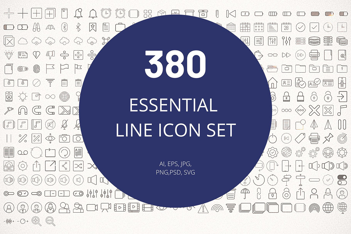 Icon Pack: Essential Set Lineal, an Icon by soglamun (Photo 1 of 2)