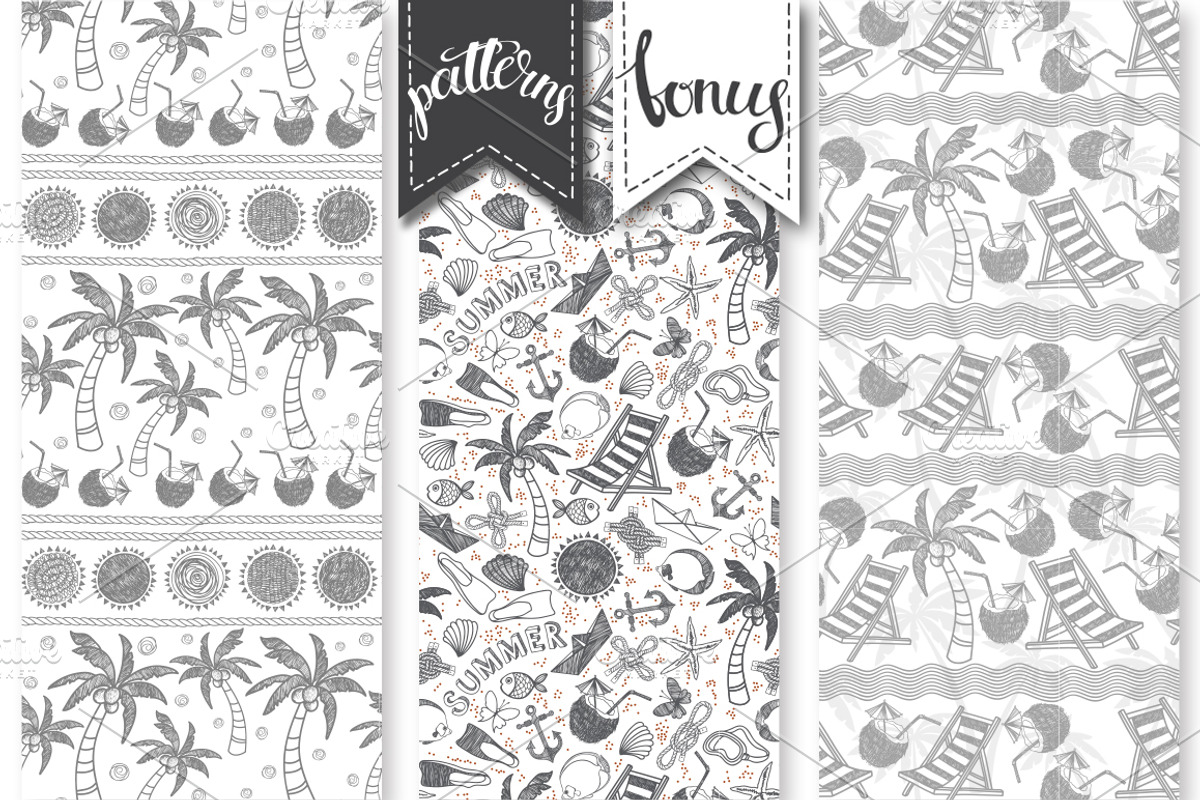 Coconut set, a Food Illustration by maritime_m (Photo 3 of 6)