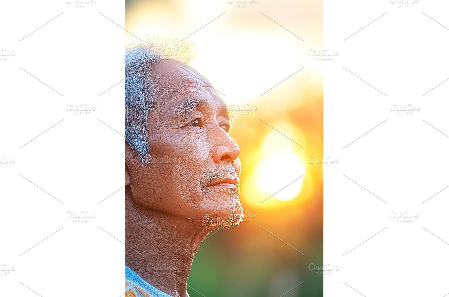 Elderly Burmese asian male in, a Nature Photo by Lermont51