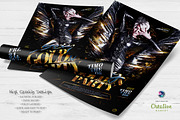 Sexy Golden Party Flyer Template, a Flyer Template by Amorjesu.com (Thumbnail 2 of 4)