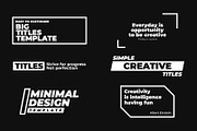 Big Simple Titles - MOGRT, a Templates & Theme by xyGraphic (Thumbnail 1 of 2)