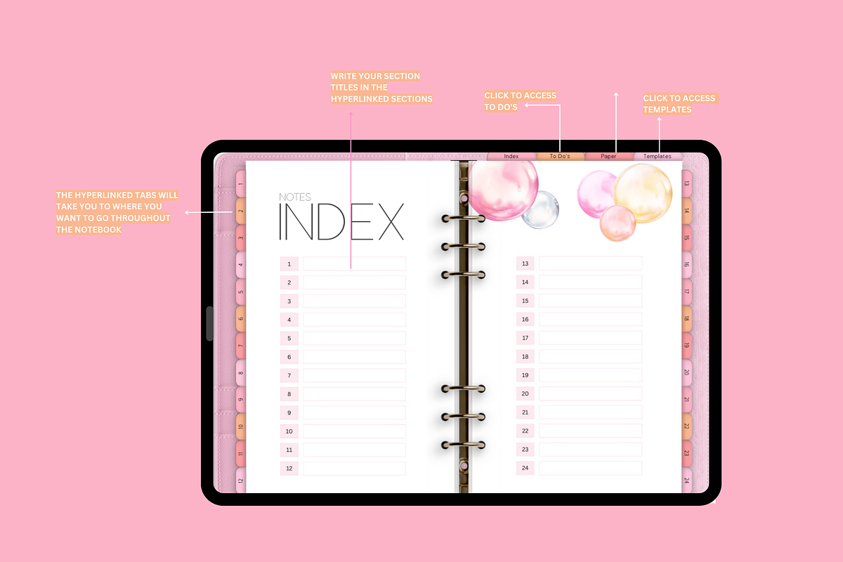 Pastel Digital Planner Mega Bundle, a Templates & Theme by SunshineStudioBoutique (Photo 8 of 11)