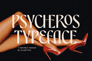 PSYCHEROS TYPEFACE, a Sans Serif Font by Glowtype