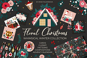 Christmas Clipart Pattern Bundle, a Background Graphic by Cozy pattern shop (Thumbnail 5 of 23)