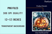 Halloween Postage Stamp Sublimation, an Illustration by SinaCreation (Thumbnail 4 of 5)