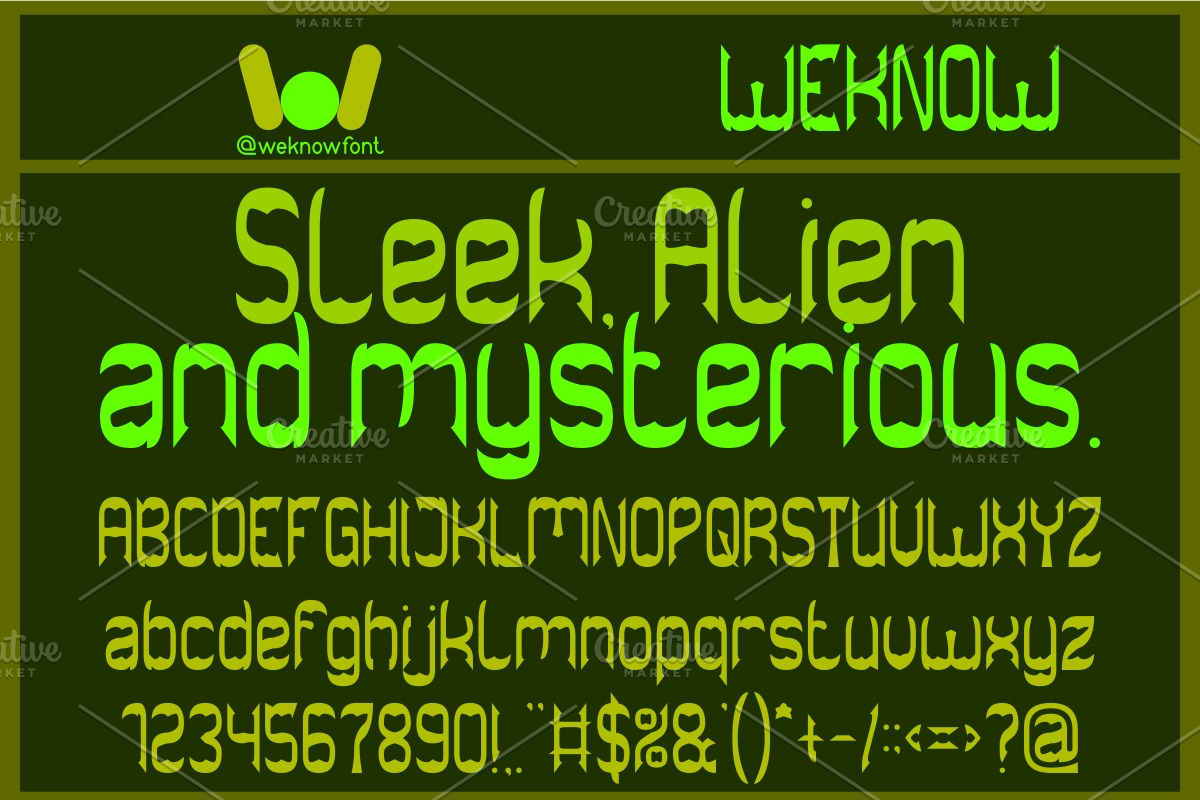 The Bat Cave font, a Font by weknow (Photo 4 of 8)