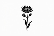Black Floral Silhouette Set, an Illustration by balal (Thumbnail 11 of 21)