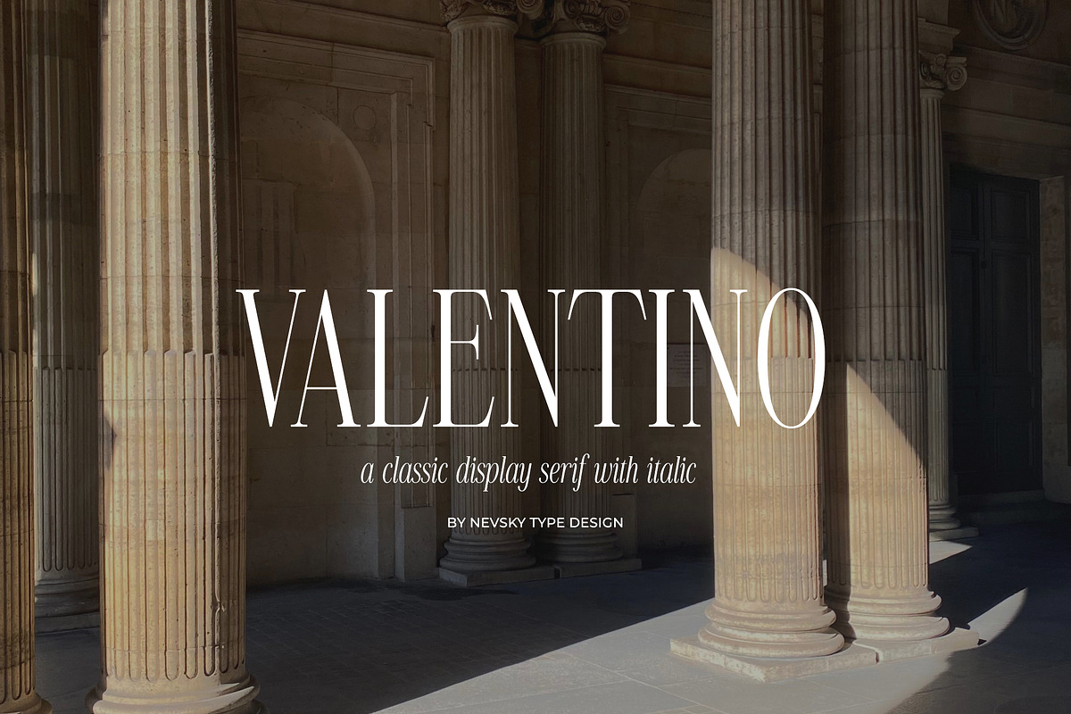 NT VALENTINO, a Serif Font by nevsky.type (Photo 1 of 11)