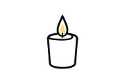 Candle Silhouette Vector Bundle, an Illustration by jahid234 (Thumbnail 51 of 51)