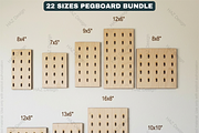 22 Size Pegboard Bundle Laser Cut, a Graphic by AtacanDigital (Thumbnail 3 of 8)