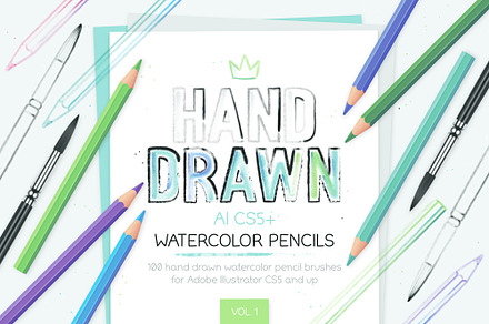 Watercolor Pencil Brushes Vol. 1