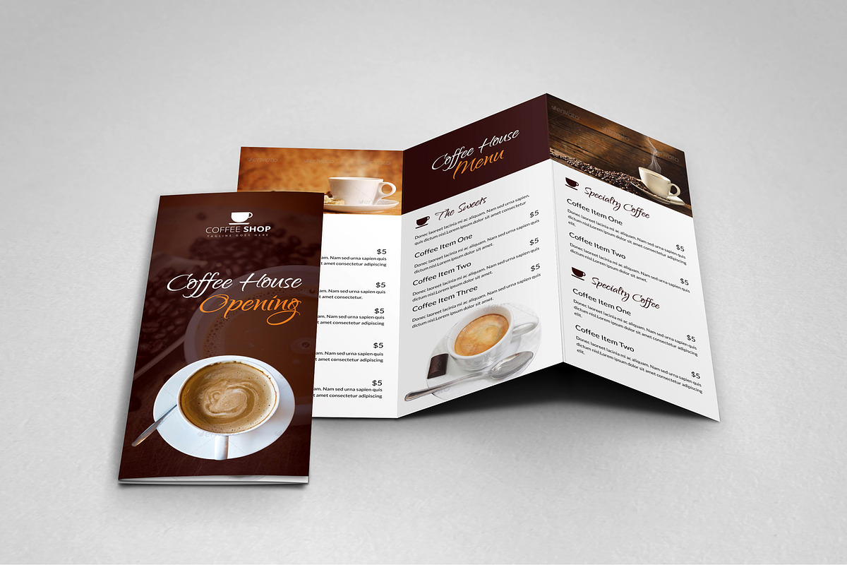 Coffee Shop Restaurant Template v2, a Brochure Template by JanySultana (Photo 7 of 7)