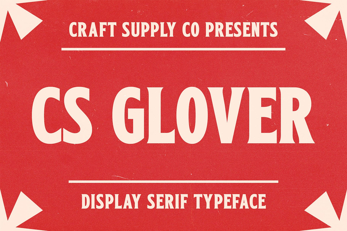 CS Glover – Bold Font, a Sans Serif Font by Craft Supply Co. (Photo 1 of 8)