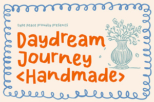 DAYDREAM JOURNEY | Handmade Font