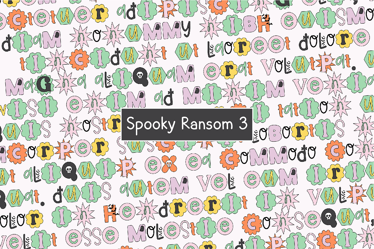 SPOOKY RANSOM Halloween Cut Out Font, a Handwritten Font by Blush Font Co. (Photo 11 of 14)
