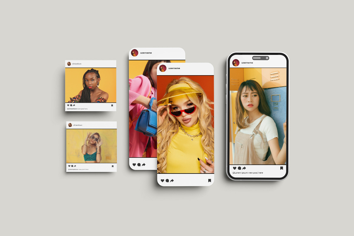 Instagram Post Mockup(Scene Creator), an iPhone Mockup by Creative_A23 (Photo 1 of 4)