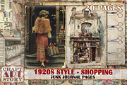 Fashion 1920s style sewing shopping, a Person Illustration by CraftArtStory (Thumbnail 1 of 6)