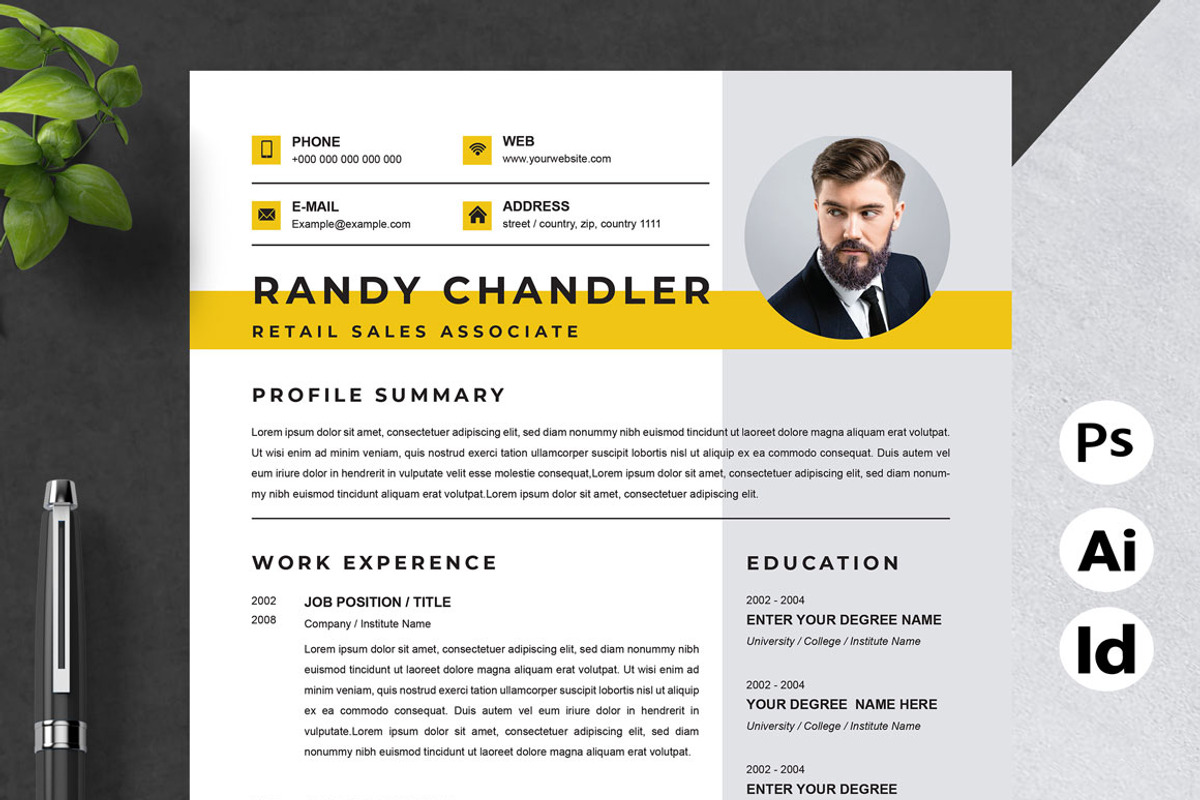 Minimal CV, a Resume Template by Attractive Resume (Photo 1 of 3)