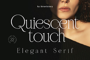 Quiescent Touch Elegant Serif Font, a Serif Font by Struvictory.art