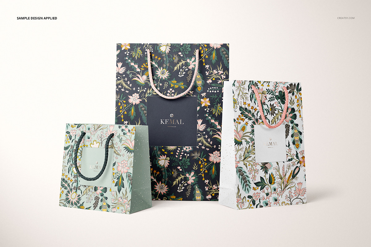 Paper Bags Mockup Set, a Packaging Mockup by creatsy5 (Photo 7 of 14)
