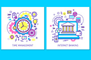 9 line art business illustration., a Finance Illustration by VectorStory (Thumbnail 2 of 5)
