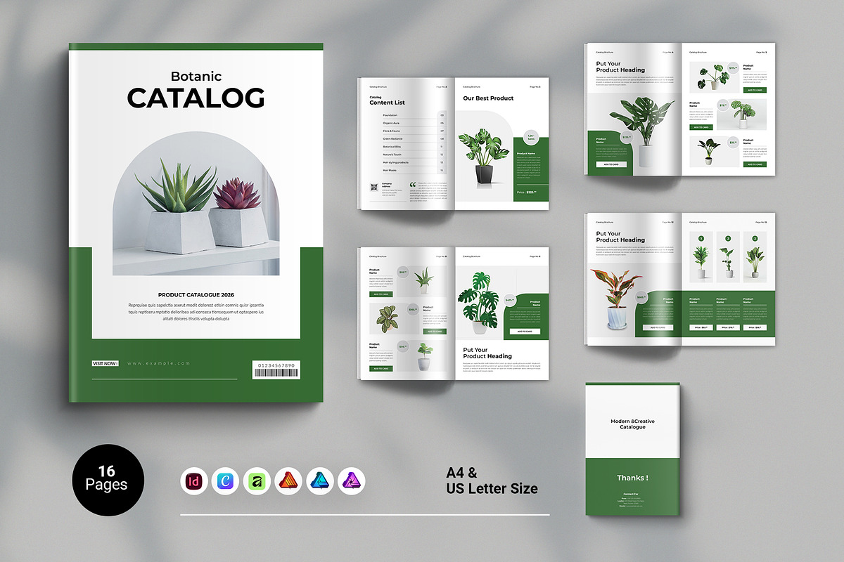 Botanic | Catalog Brochure Template, a Brochure Template by Spark_Creative (Photo 1 of 12)