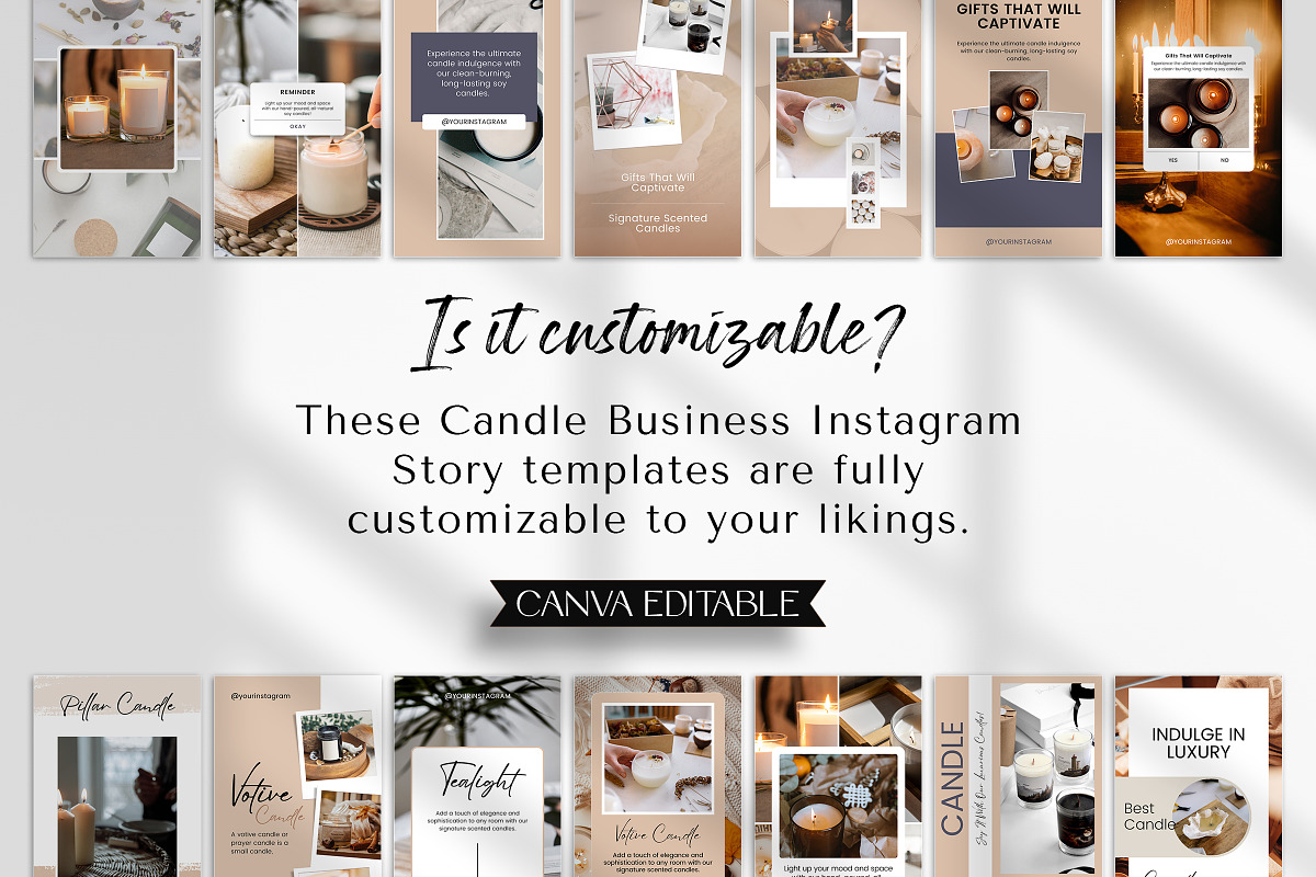 Candle Instagram Story Templates preview 4