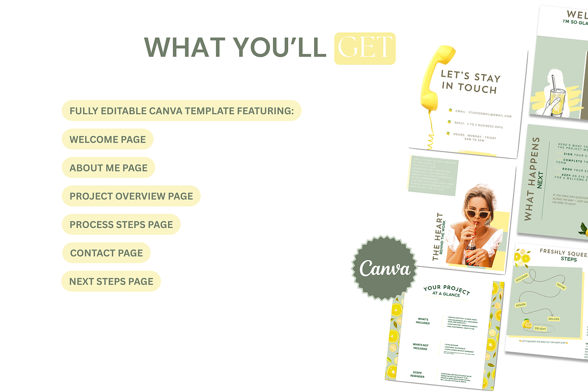 Client Welcome Kit Canva Template preview 4