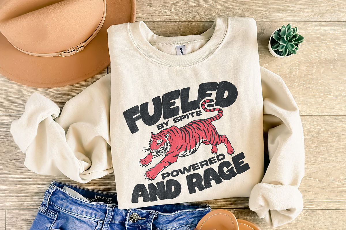 Fueled by Rage PNG, Snarky Vintage, an Illustration by SharpMarketplace (Photo 8 of 9)