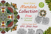 Drawn mandalas in folk style flower, a Brushes & More by dnapslvsk (Thumbnail 1 of 5)
