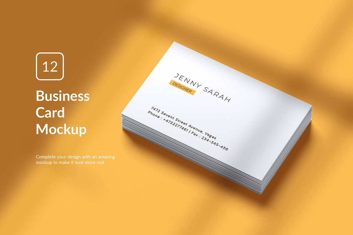 Business Card Mockup, an Advertising Mockup by Mockup Supper (Photo 1 of 15)