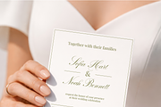 Wedding Invitation Mockup in Hands, an Advertising Mockup by Serenefeeling (Thumbnail 3 of 7)