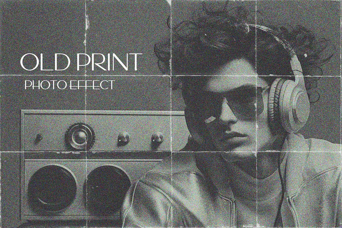 Old Print Photo Effect, an Action Add-On by 3d_model_tifotizi (Photo 1 of 2)