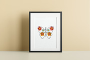 MidCentury 60s 70s Retro Floral set, an Object Graphic by Sofico (Thumbnail 4 of 16)