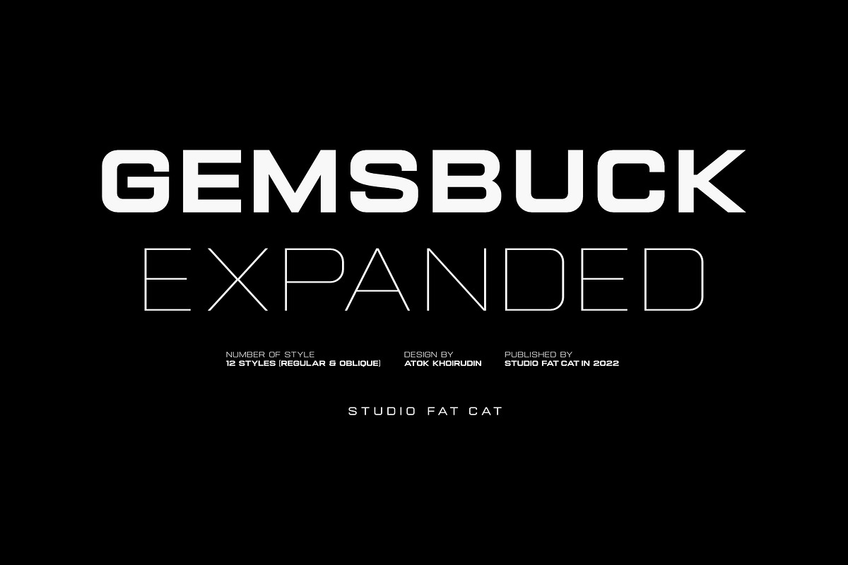 Gemsbuck 01 Modern Vintage Logo Font, a Sans Serif Font by Andika Fez (Photo 1 of 10)
