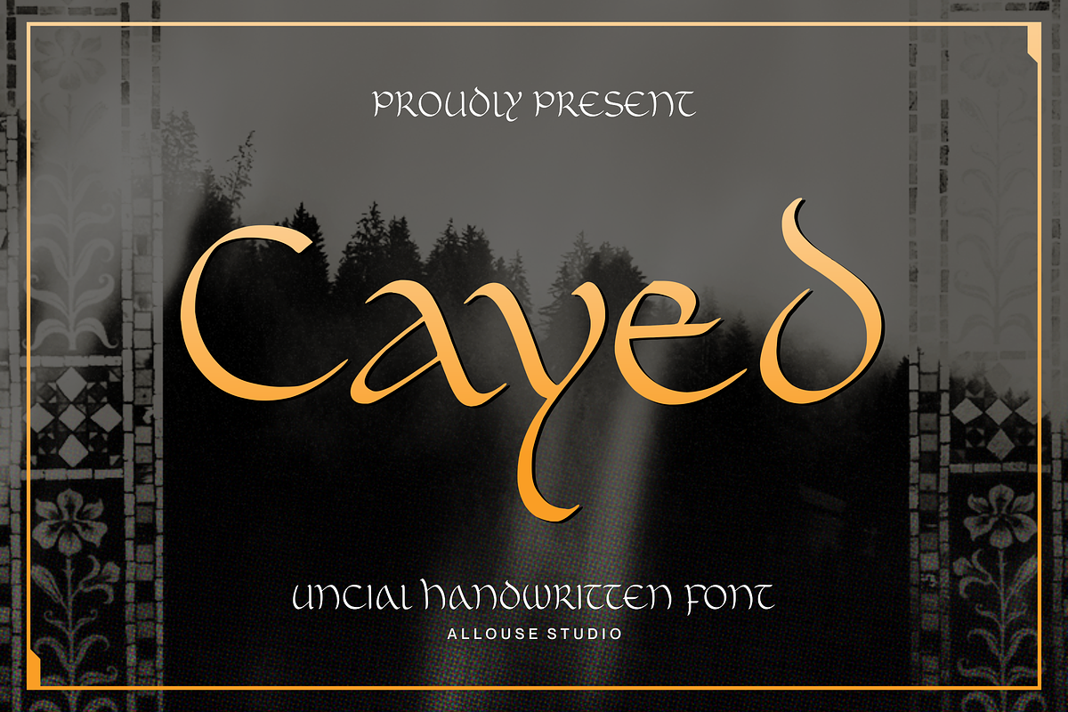 Cayed Font, a Blackletter Font by Allouse Studio (Photo 1 of 10)
