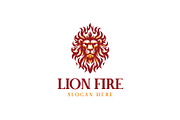 Lion Head Fire Logo, a Branding & Logo Template by Pixes (Thumbnail 1 of 3)