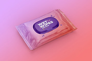 Wet Wipes with Cap Mockup angled, a Cups & Container Mockup by easymock (Thumbnail 7 of 8)