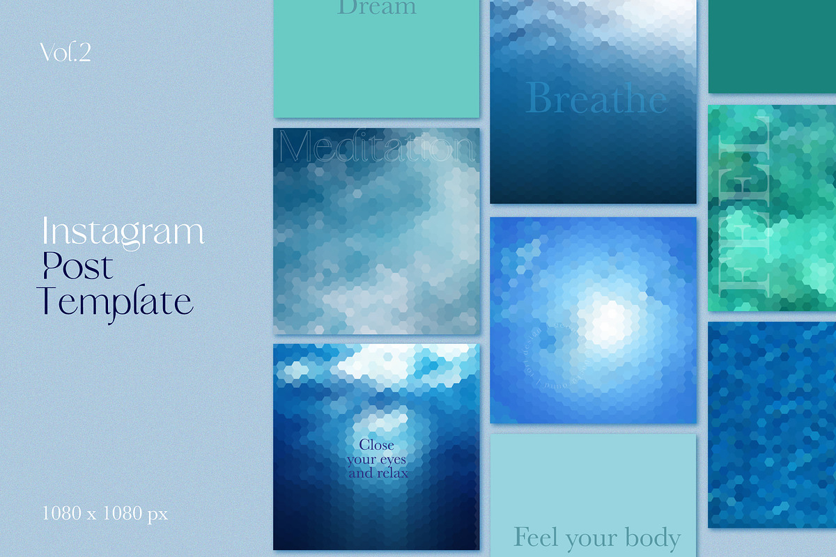 6 Blue Water Geometric Backgrounds, a Pattern Graphic by Tori Design (Photo 3 of 8)