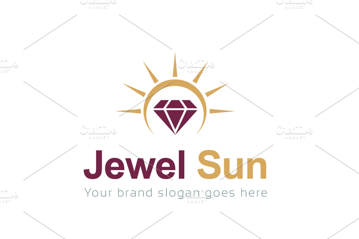 Jewel Sun Logo Template, a Branding & Logo Template by Tasmim Premiem Design (Photo 1 of 4)