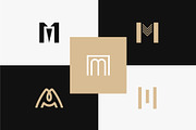 25 Monogram Letter M Logo, a Branding & Logo Template by Lightsense (Thumbnail 3 of 10)