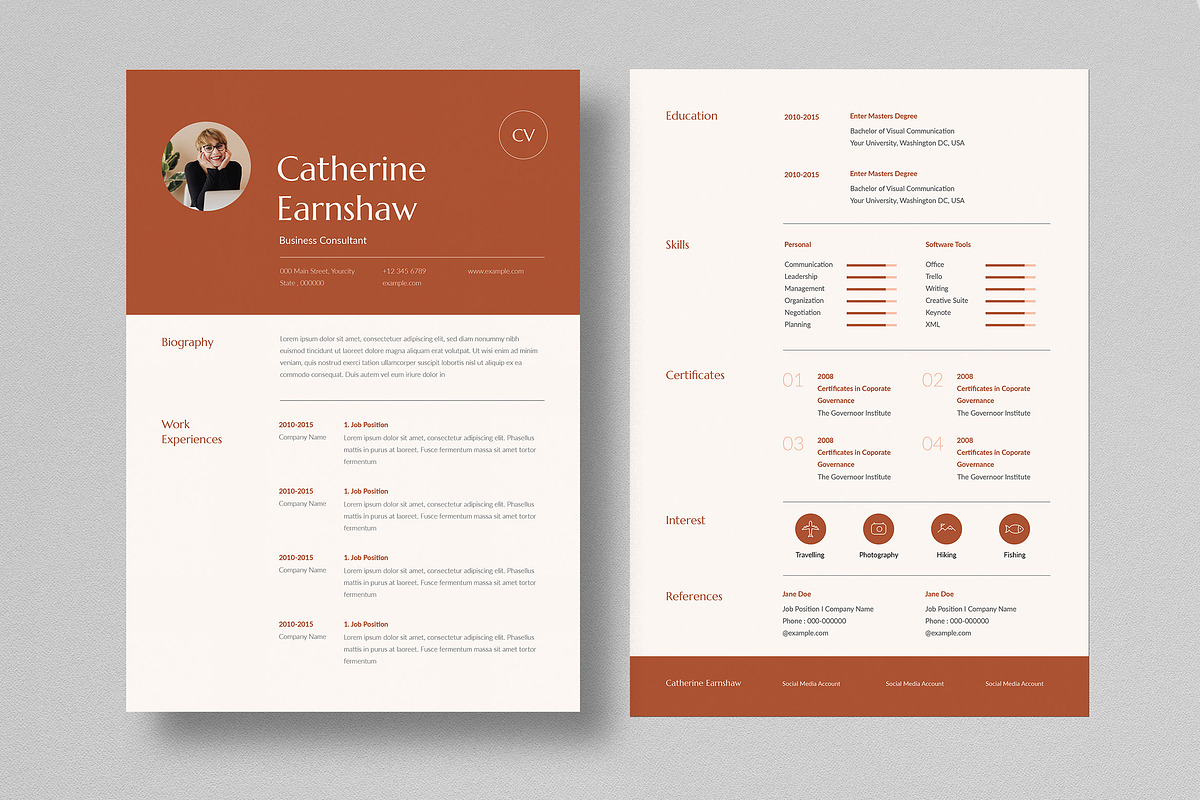 Simple Resume Layout, a Resume Template by Guuver (Photo 3 of 3)